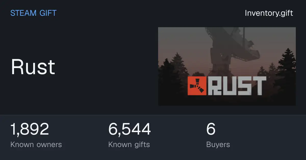 Rust Steam Gift · Inventory.gift
